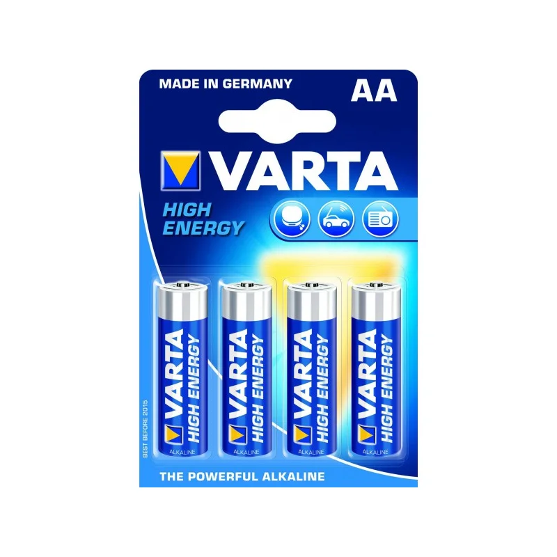 Piles rondes LR06 AA Varta