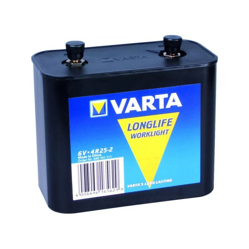 Pile pour projecteur 4R25/2 plastique Varta