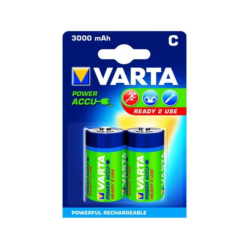 Piles rondes rechargeables HR14 C Varta