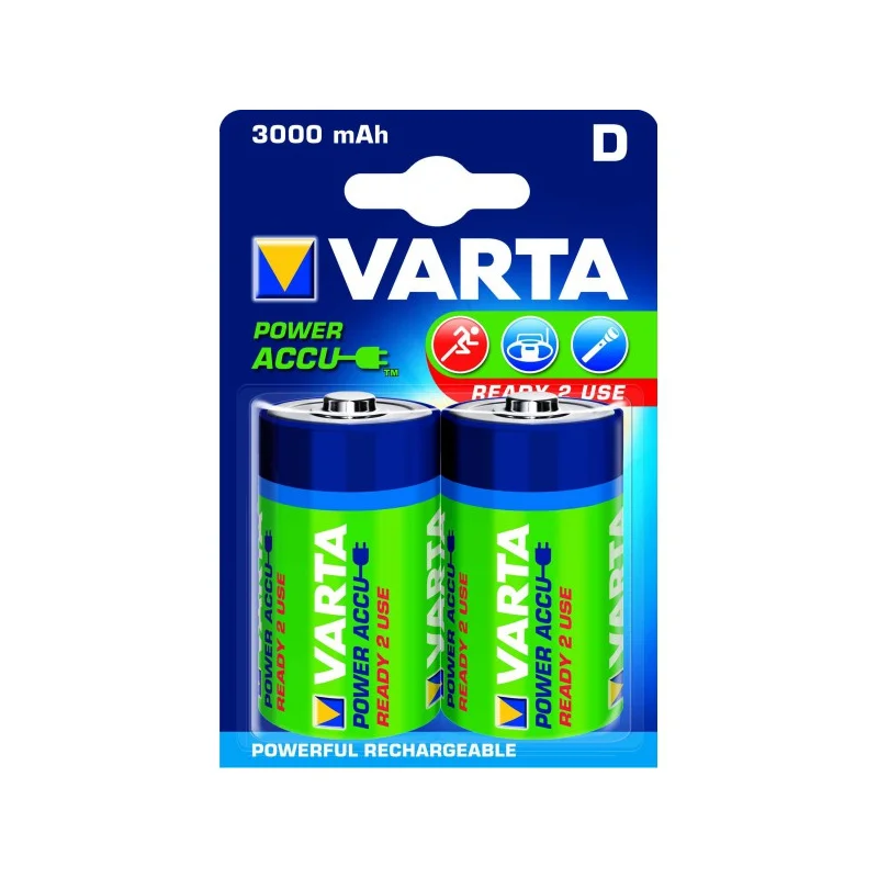 Piles rondes rechargeables HR20 D Varta