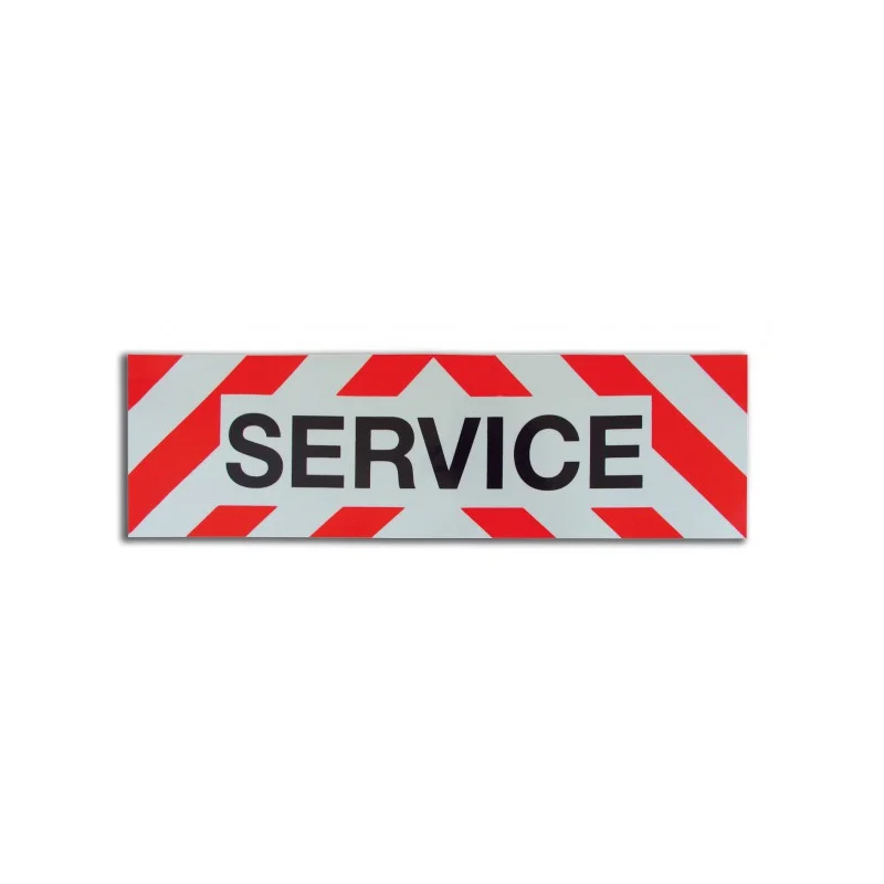 Plaque autocollante "Service"