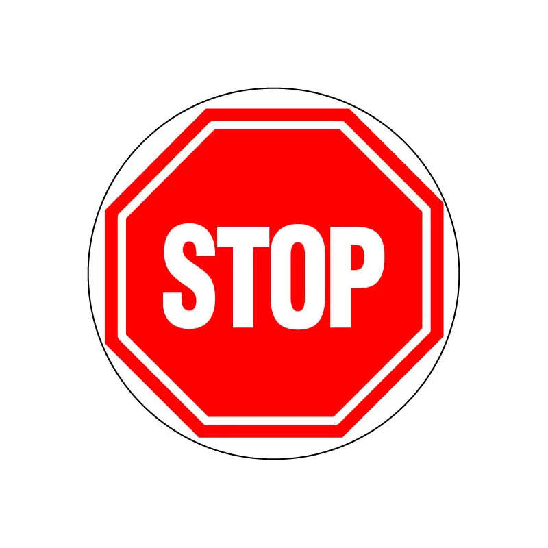 Plaque "Stop"