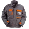 Veste de travail grise/orange, coton-poly