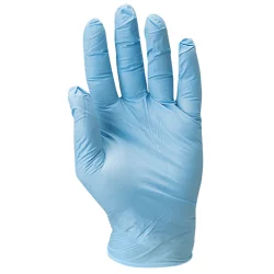 Lot de 100 gants nitrile bleu jetables