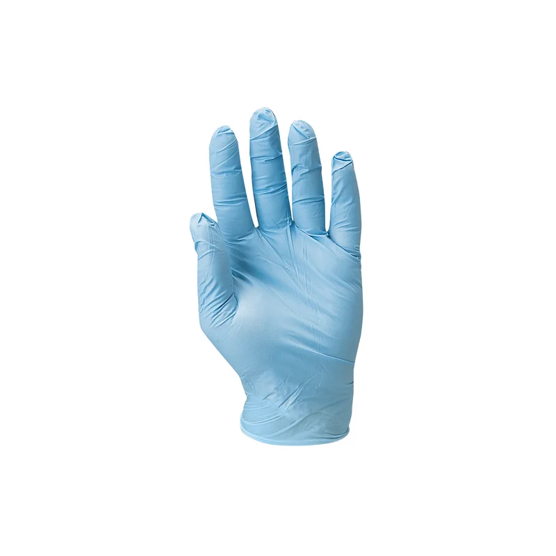 Lot de 100 gants nitrile bleu jetables