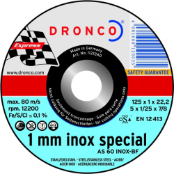 Disque à tronçonner Inox Dronco