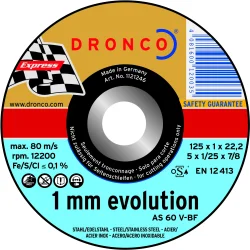 Disque à tronçonner Acier Pro Dronco, diamètre 125mm