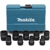 Coffret 9 douilles à choc 1/2" Makita