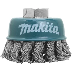 Brosse boisseau à fils torsadés pour meuleuses d'angle 125mm Makita