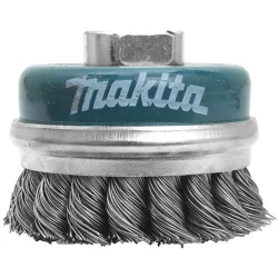 Brosse boisseau à fils torsadés pour meuleuses d'angle 230 mm Makita