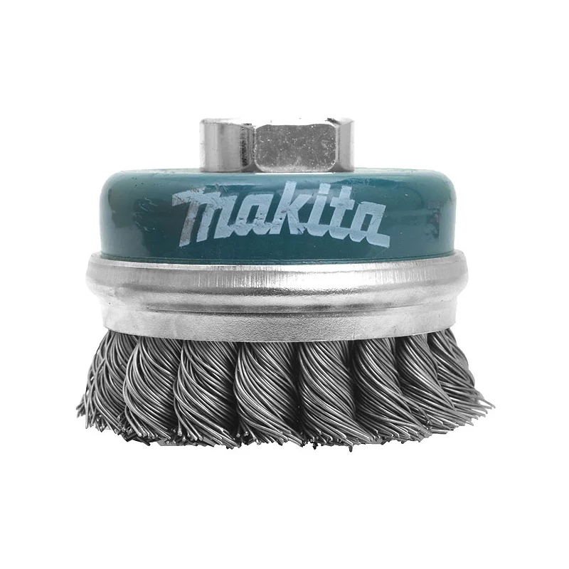 Brosse boisseau à fils torsadés pour meuleuses d'angle 230 mm Makita