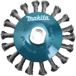 Brosse conique à fils torsadés pour meuleuses d'angle 230mm Makita