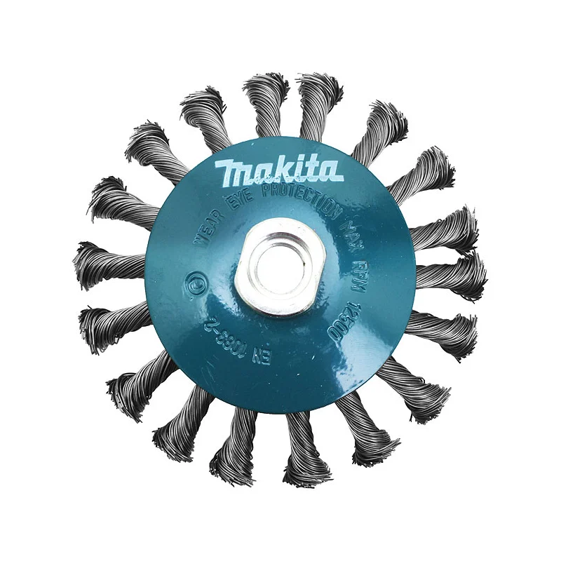 Brosse conique à fils torsadés pour meuleuses d'angle 230mm Makita