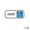 Panonceau M6h stationnement réservé handicapé