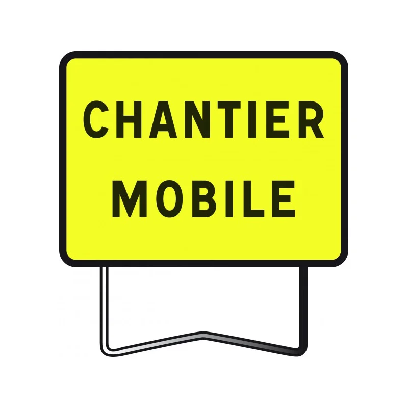 Panneau KC1 "Chantier mobile" classe CT2