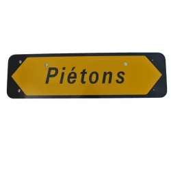 Panneau KD22a "Piétons" sans pied classe CT2