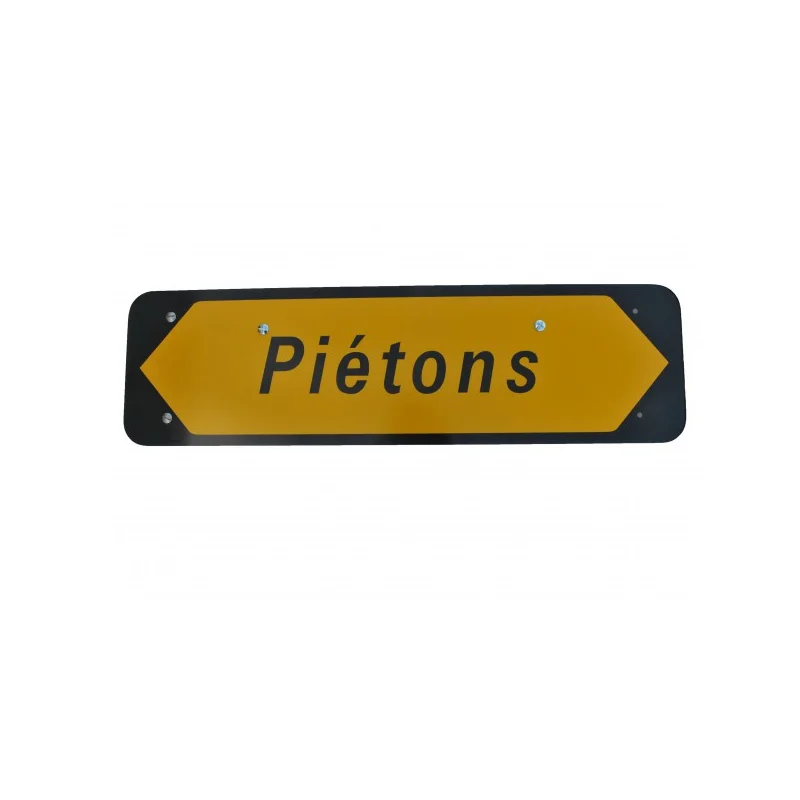 Panneau KD22a "Piétons" sans pied classe CT2