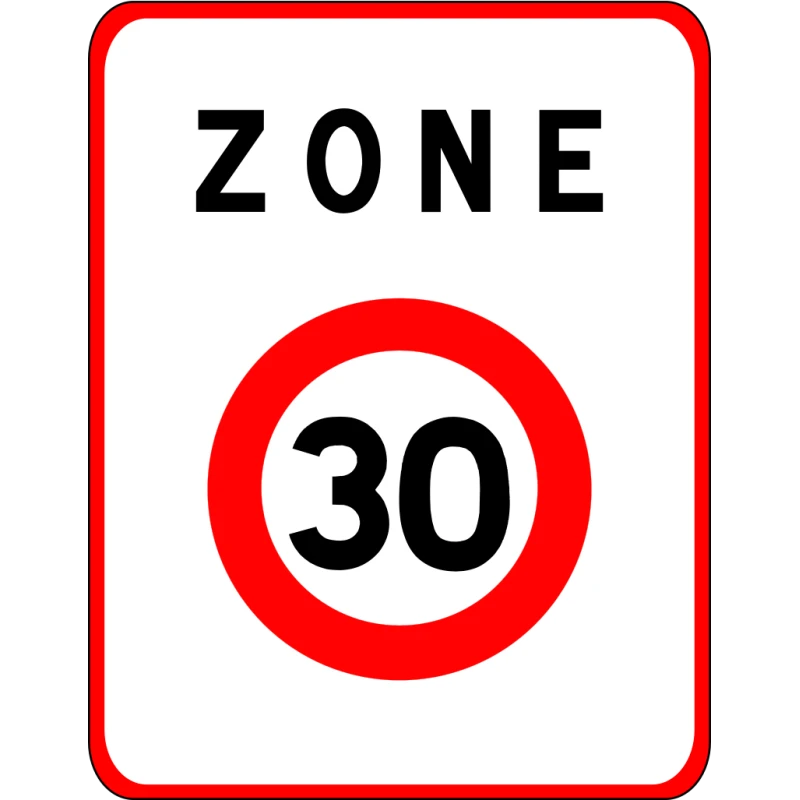 Panneau B30 Entrée zone 30