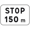 Panonceau M5 Stop et distance à personnaliser