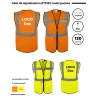 Gilet de signalisation RTP120 multi poches avec fermeture à glissière