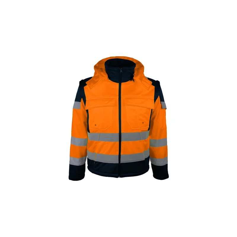 Veste Softshell haute visibilité RTP doublé polaire 2 en 1