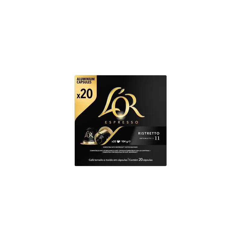 Lot 20 capsules l'OR Espresso Ristretto n°11