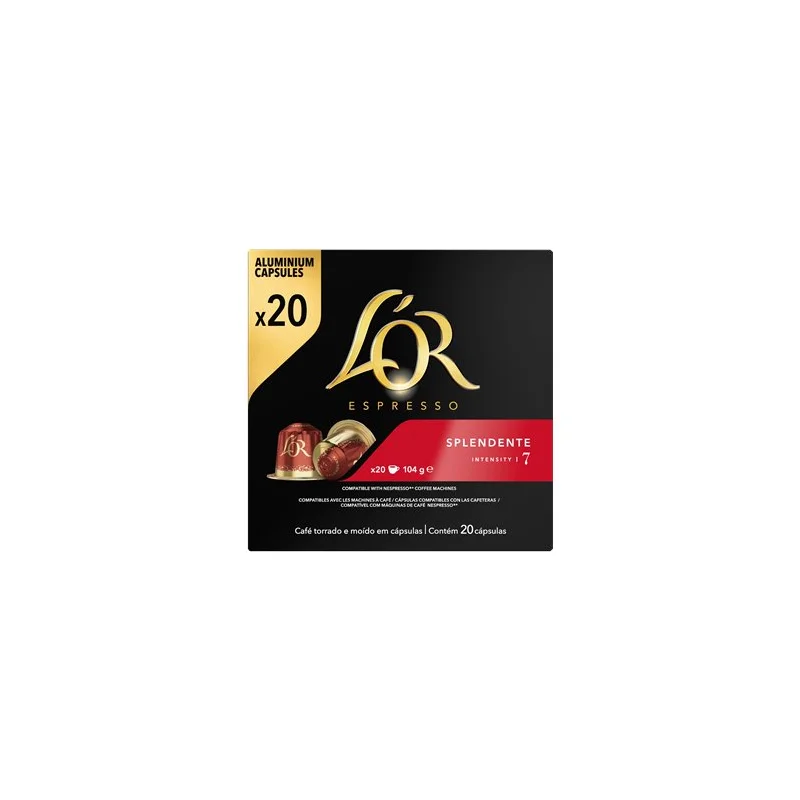 Lot de 20 capsules l'OR Espresso Splendente n°7