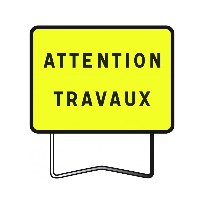 Panneau KC1 "Attention travaux"