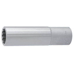 Douilles 1/2" 12 pans longues Unior diamètre 22mm