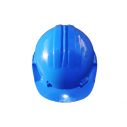 Casque de chantier couleur bleu