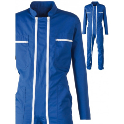 Combinaison de travail 2 zips couleur bleu taille S