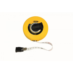 Mesure longue Stanley ruban fibre de verre poignée fermée longueur 10m