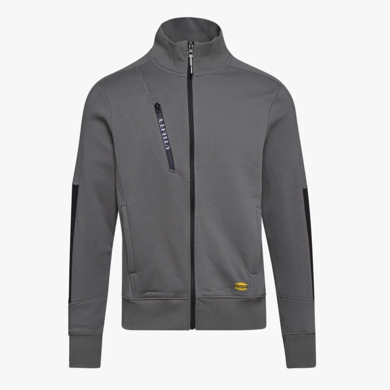 Sweat-shirt FZ Litework Gris Acier Diadora Utility taille XL