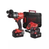 Perceuse visseuse à percussion Milwaukee 18V avec batteries et chargeur