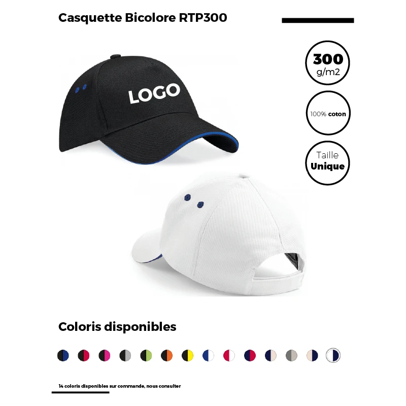 Casquette Bicolore RTP300