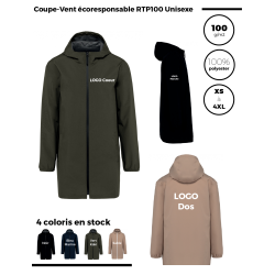 Coupe-Vent écoresponsable RTP100 Unisexe