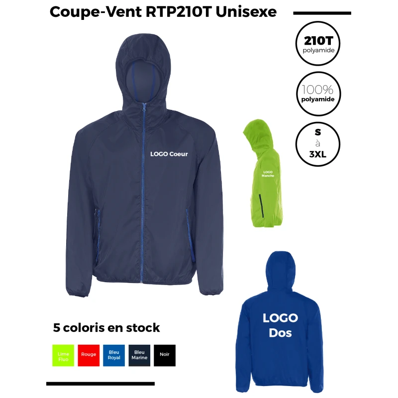 Coupe-Vent RTP210T Unisexe