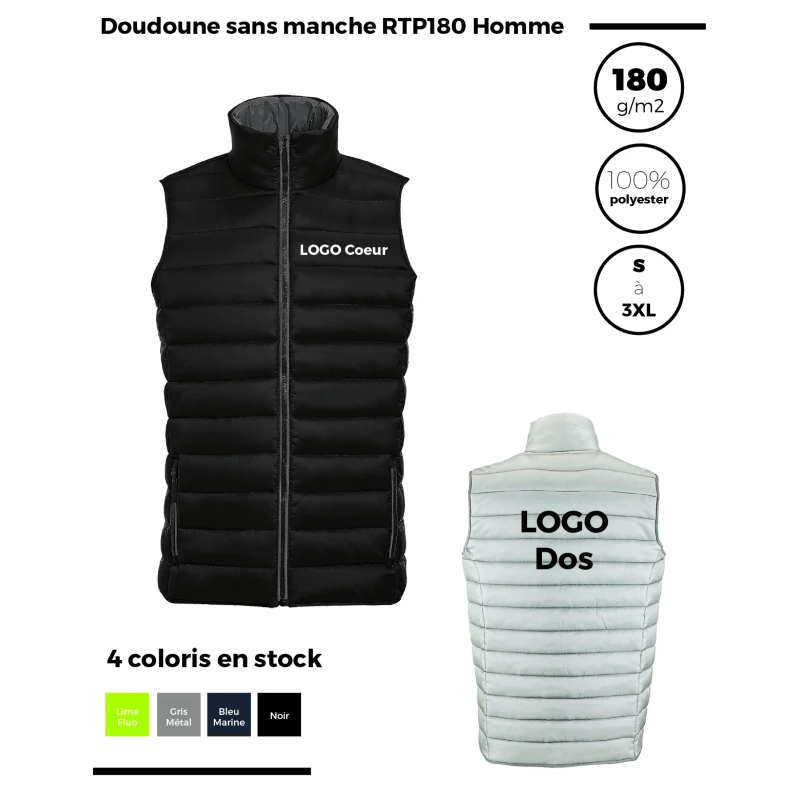 Doudoune sans manche RTP180 Homme