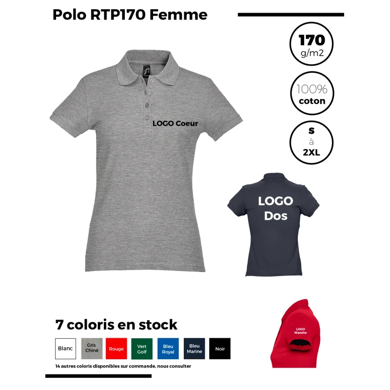 Polo RTP170 Femme