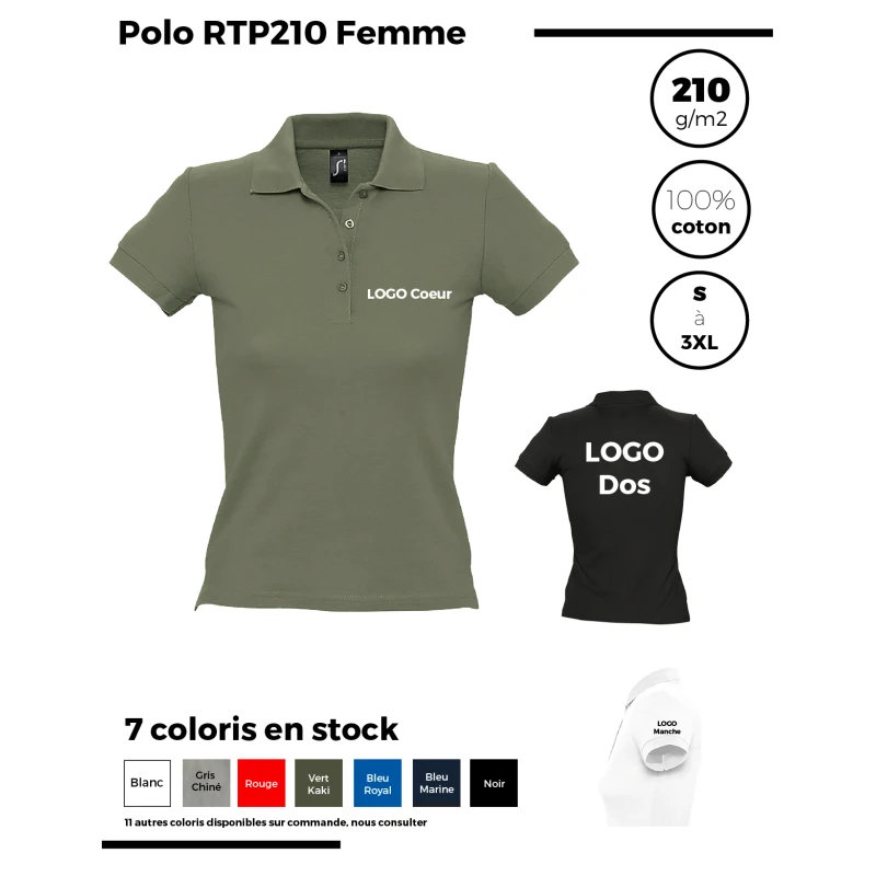 Polo RTP210 Femme
