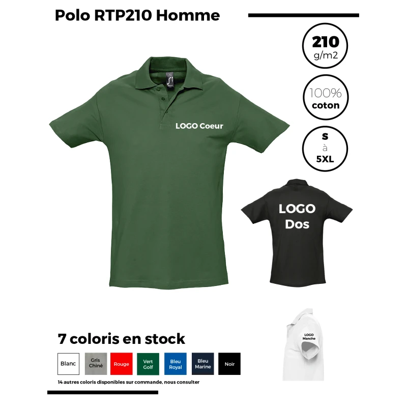 Polo RTP210 Homme