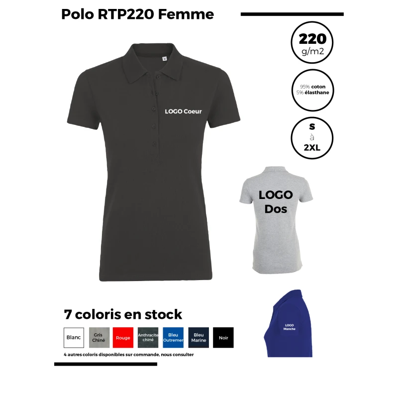 Polo RTP220 Femme