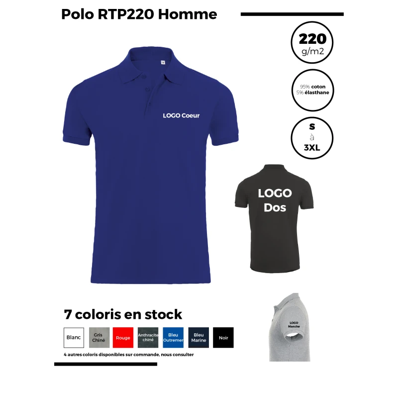 Polo RTP220 Homme