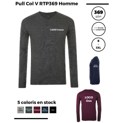 Pull Col V RTP369 Homme