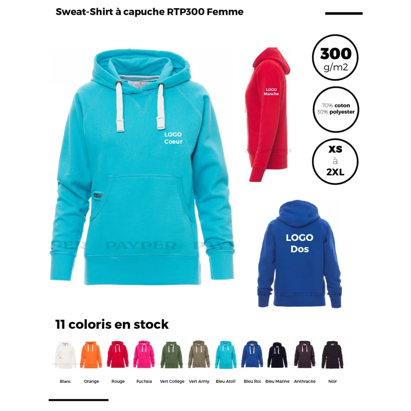 Sweat-Shirt à capuche RTP300 Femme