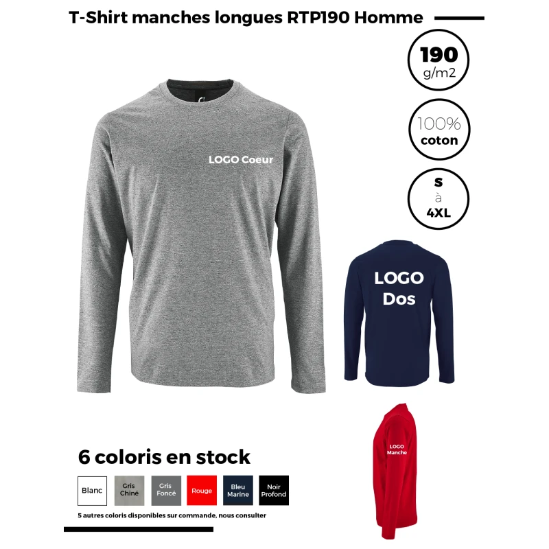 T-Shirt Manches Longues RTP190 Homme