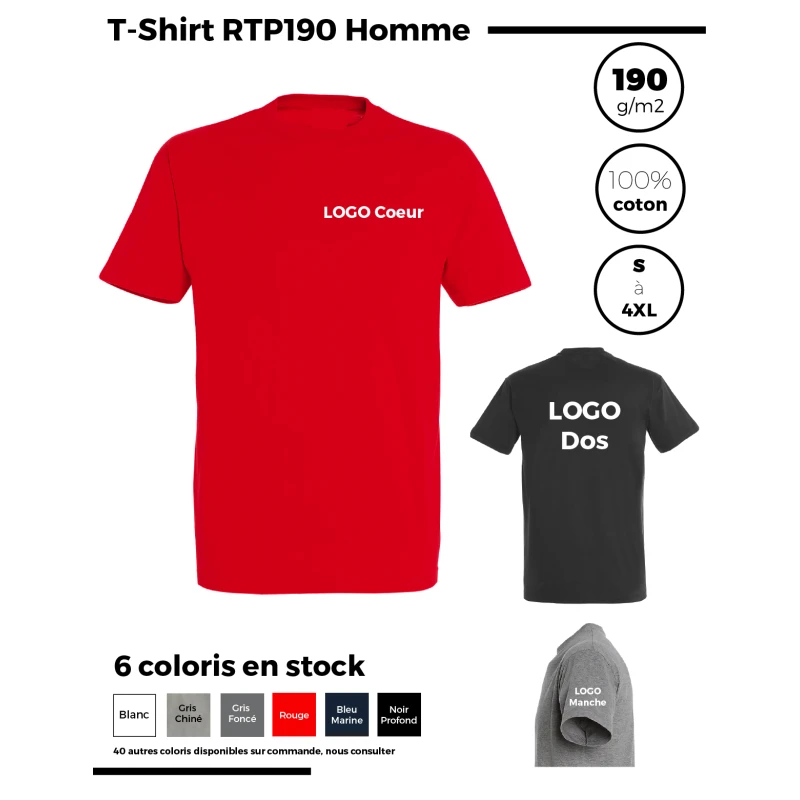 T-Shirt RTP190 Homme