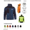 Veste bi matière à capuche RTP380 Homme