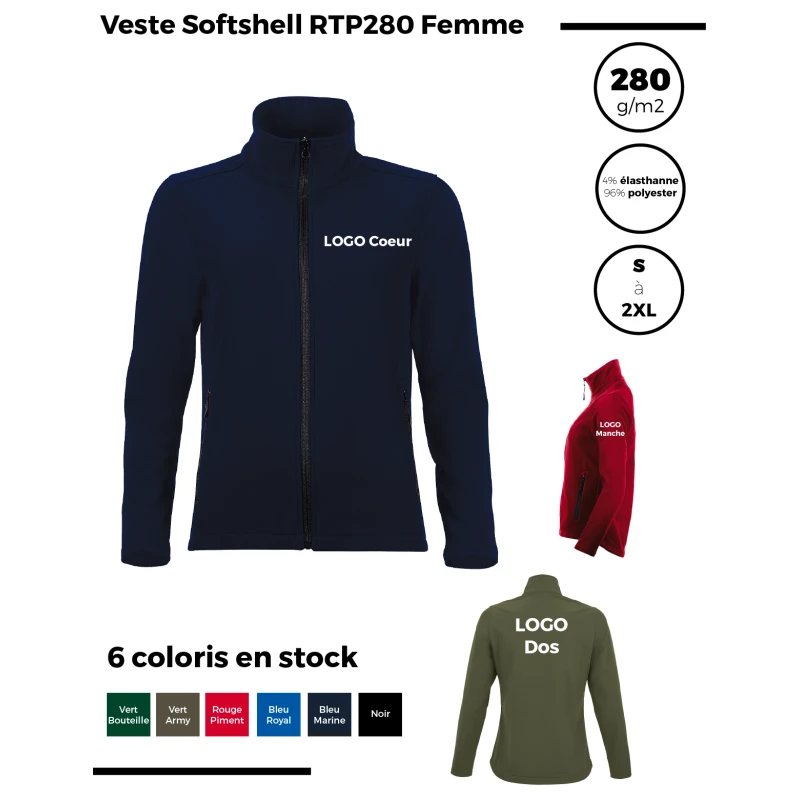 Veste Softshell RTP280 Femme