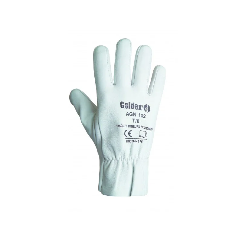 Gants en cuir tout fleur d'agneau T10